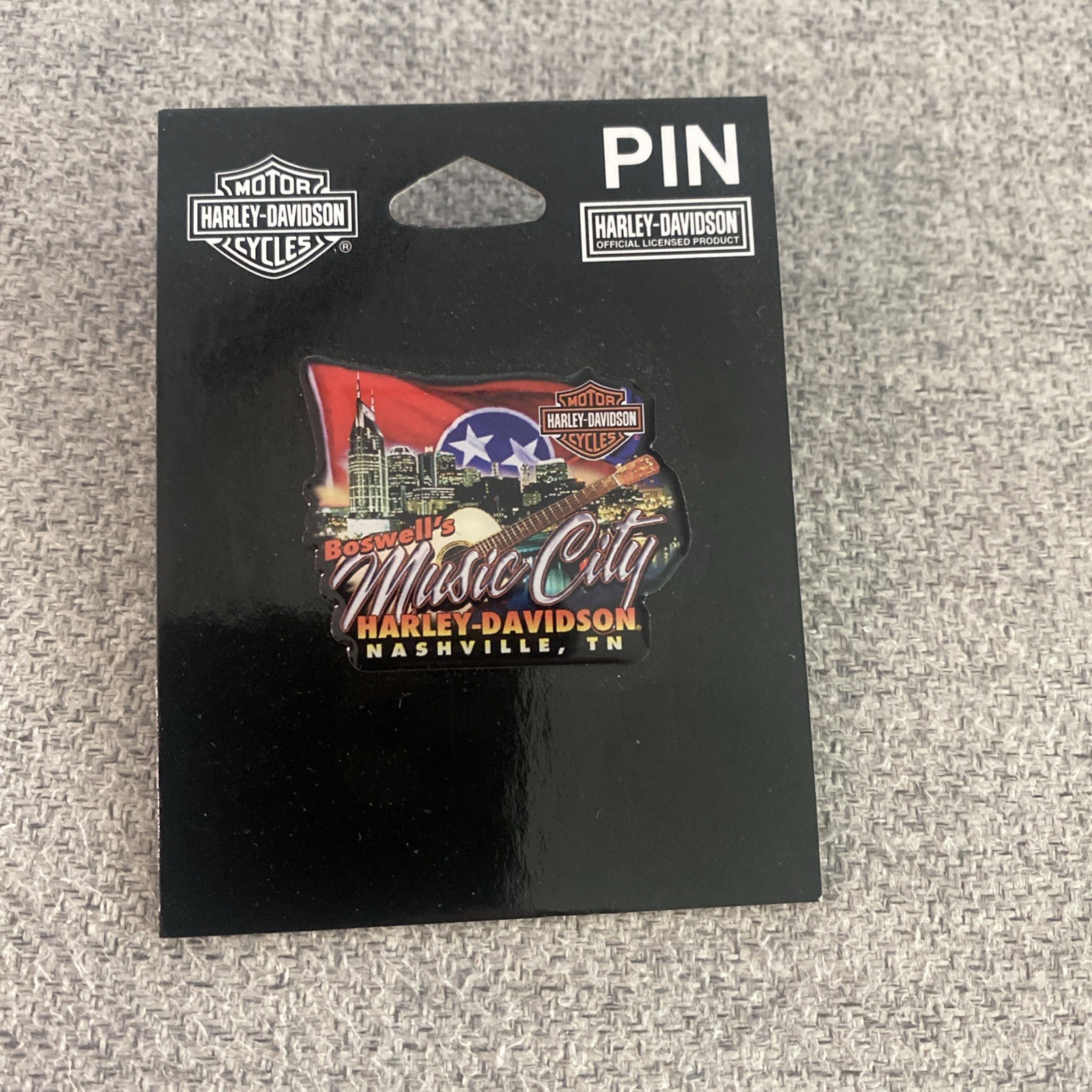 Harley Davidson Nashville Tennessee Pin Music City