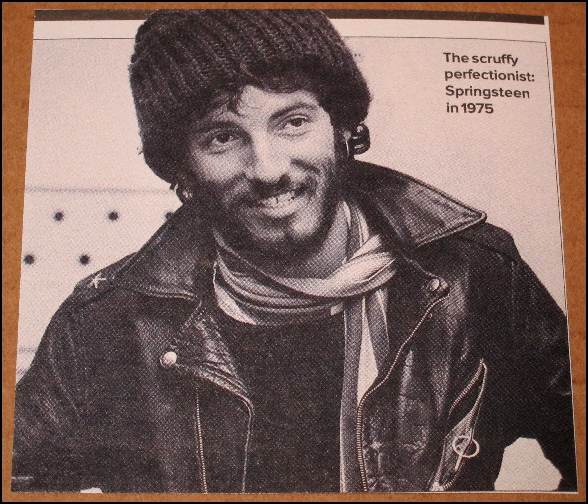 2003 Bruce Springsteen in 1975 Rolling Stone Magazine Photo Clipping 3.5