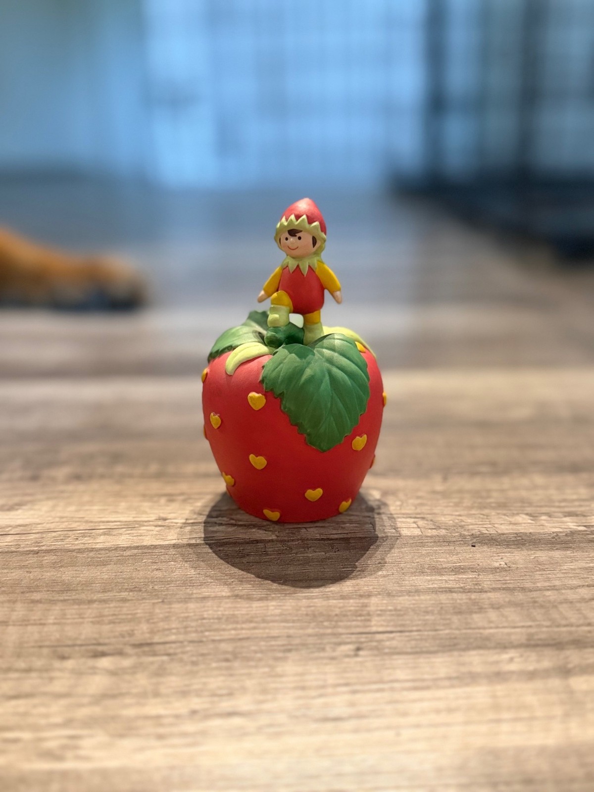 VIntage 1993 Strawberry-Themed Ceramic Figurine 
