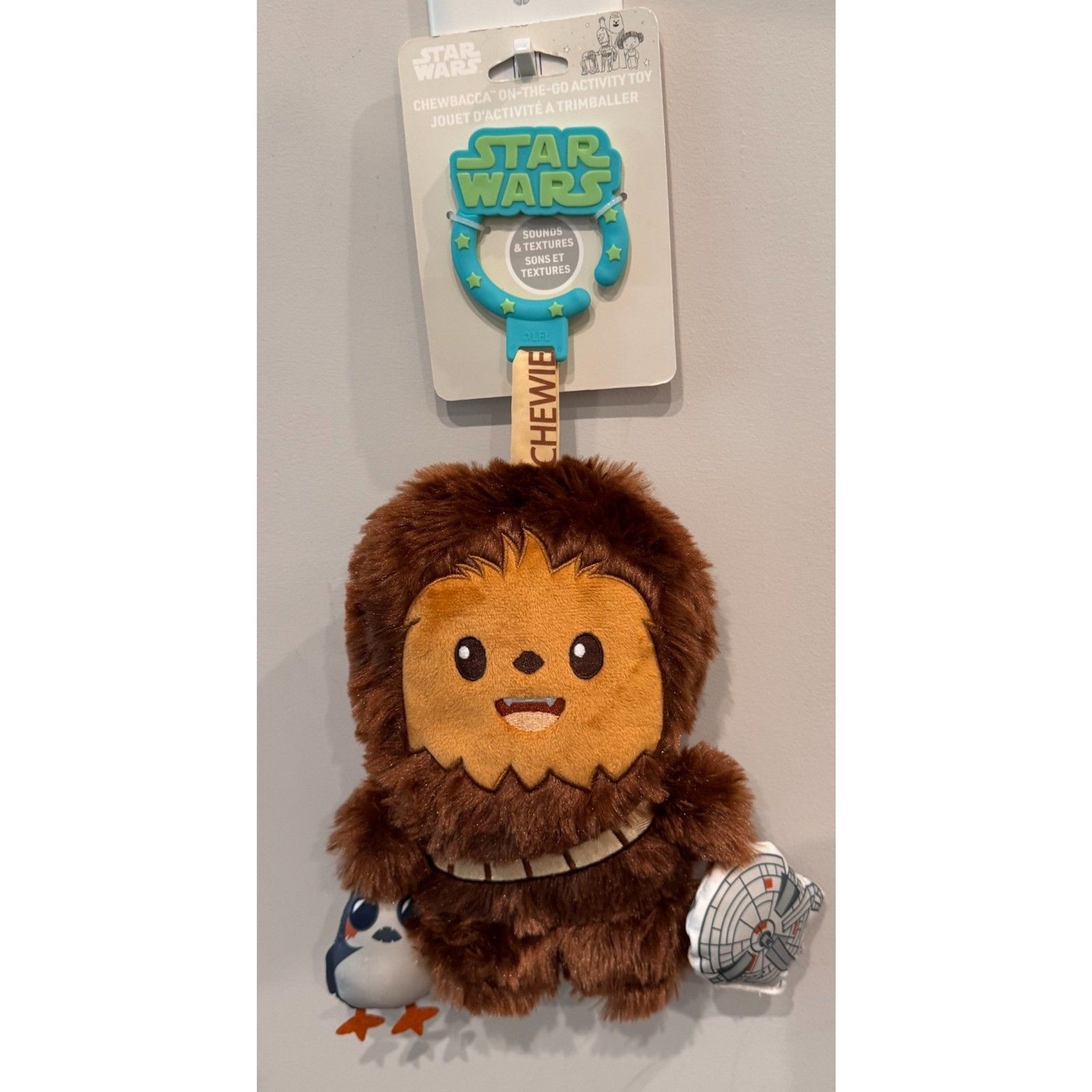 NEW Star Wars Chewbacca On-the-Go Activity Toy Baby Plush Kids Preferred