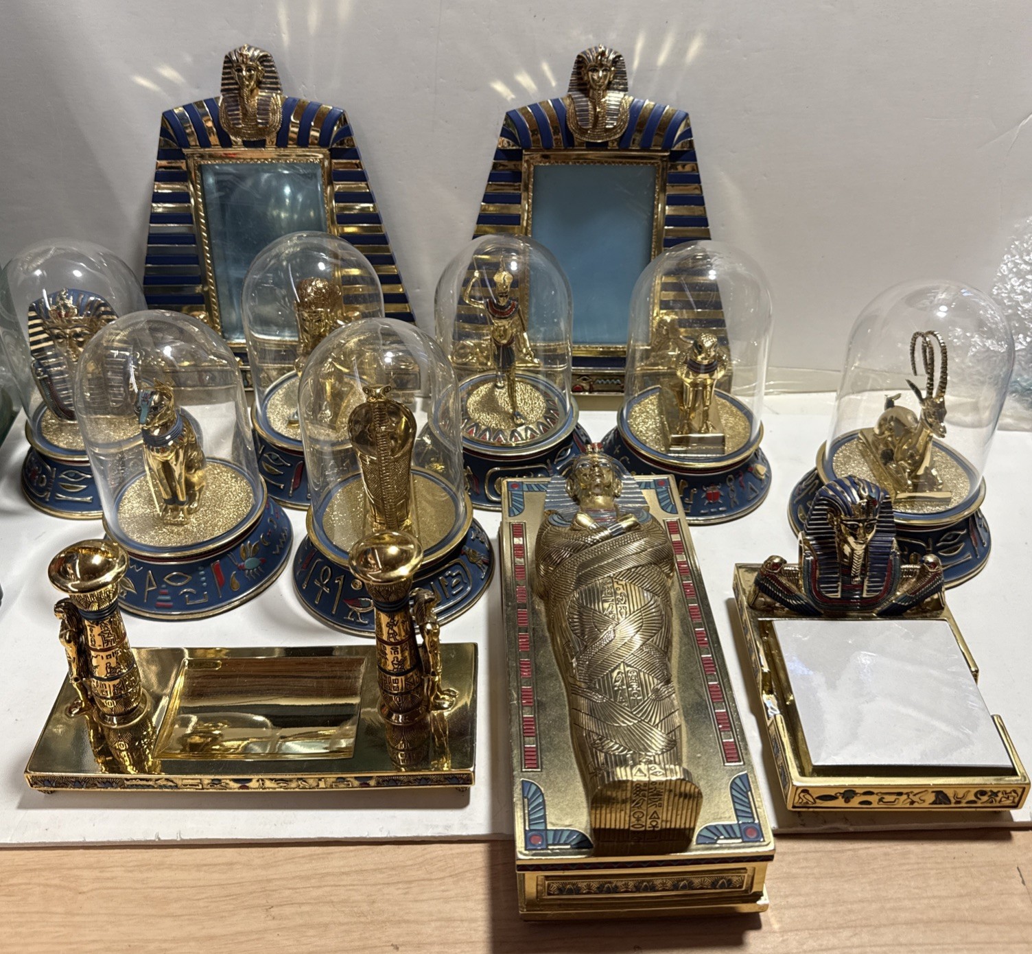 Vintage 1989 Franklin Mint Treasures of Tutankhamun 12 Piece Set