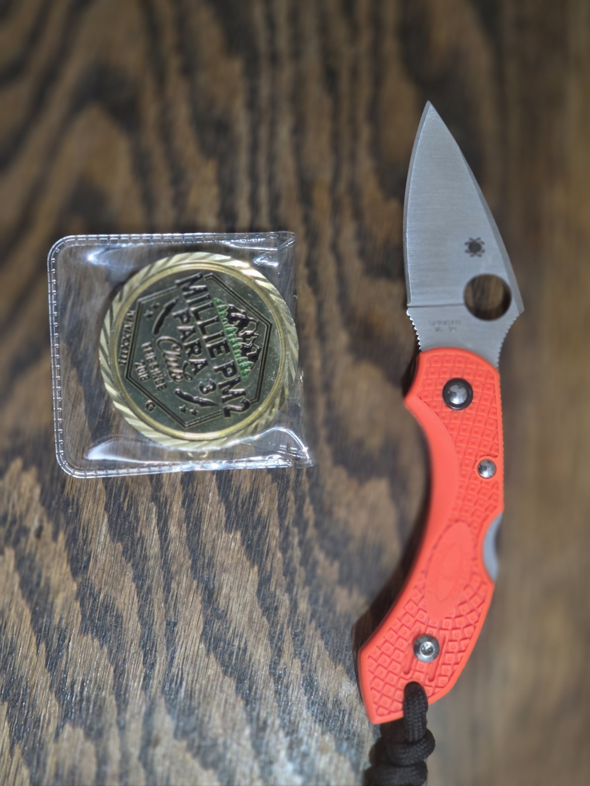 Spyderco Dragonfly Orange Manual Plain Drop Point Stainless Lockback Pocketknife