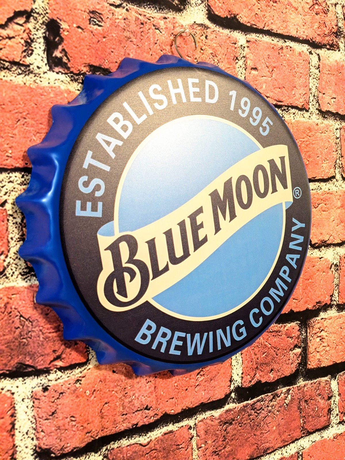 Blue Moon Sign Retro Metal Sign (14\