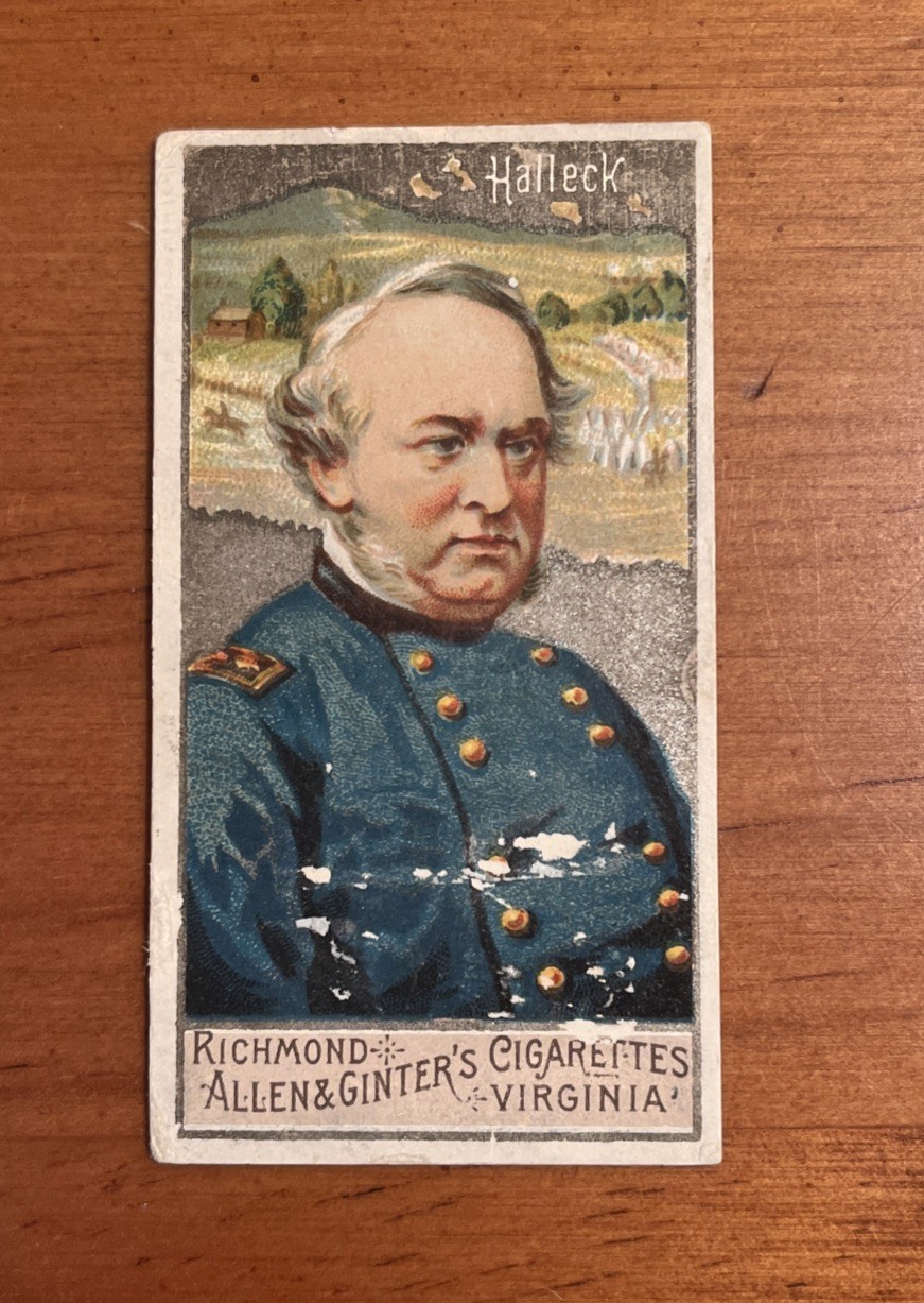 1888 Allen & Ginter Great Generals Tobacco N15 Henry Halleck Civil War General
