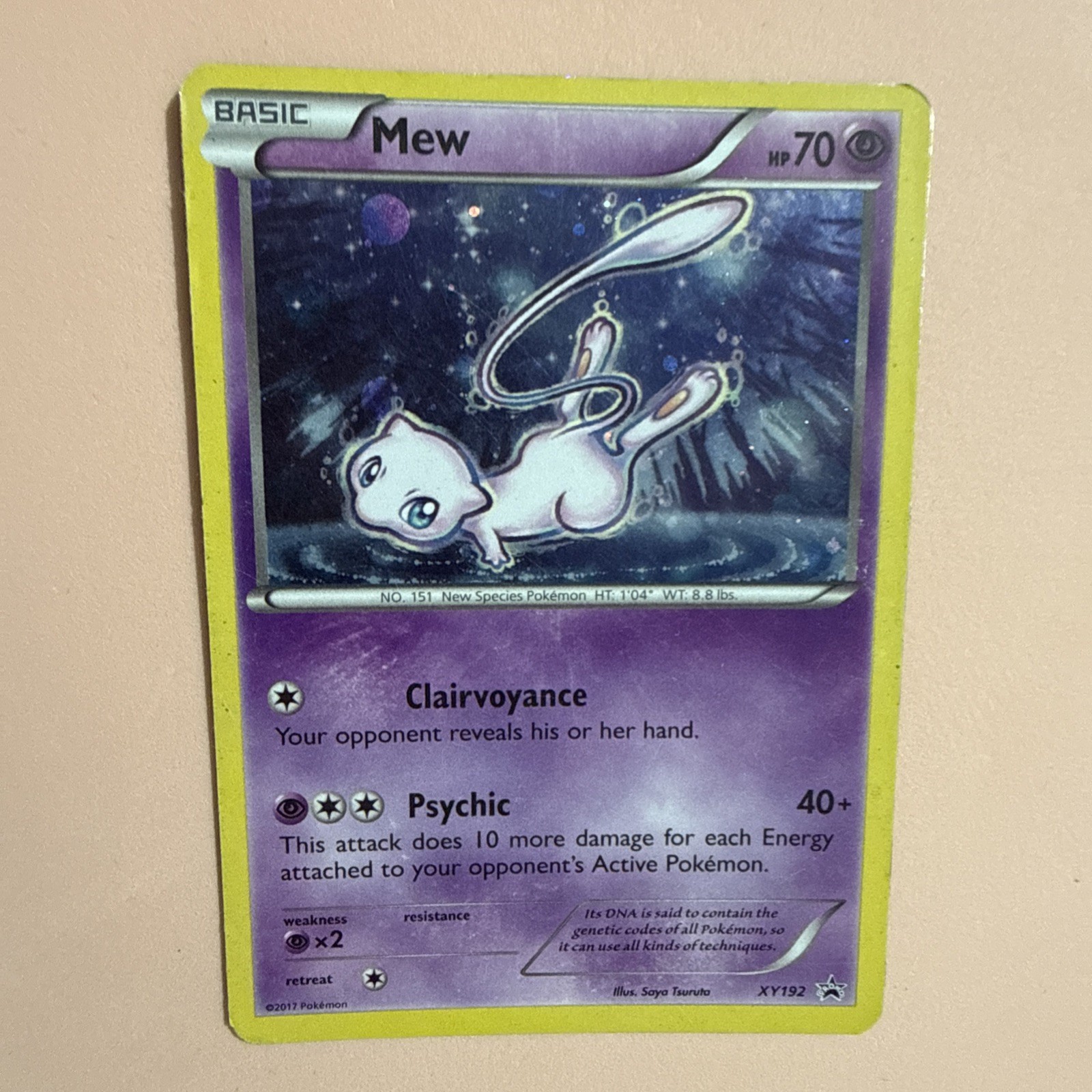 Pokémon Mew XY192 TCG Black Star Promo Holo Card