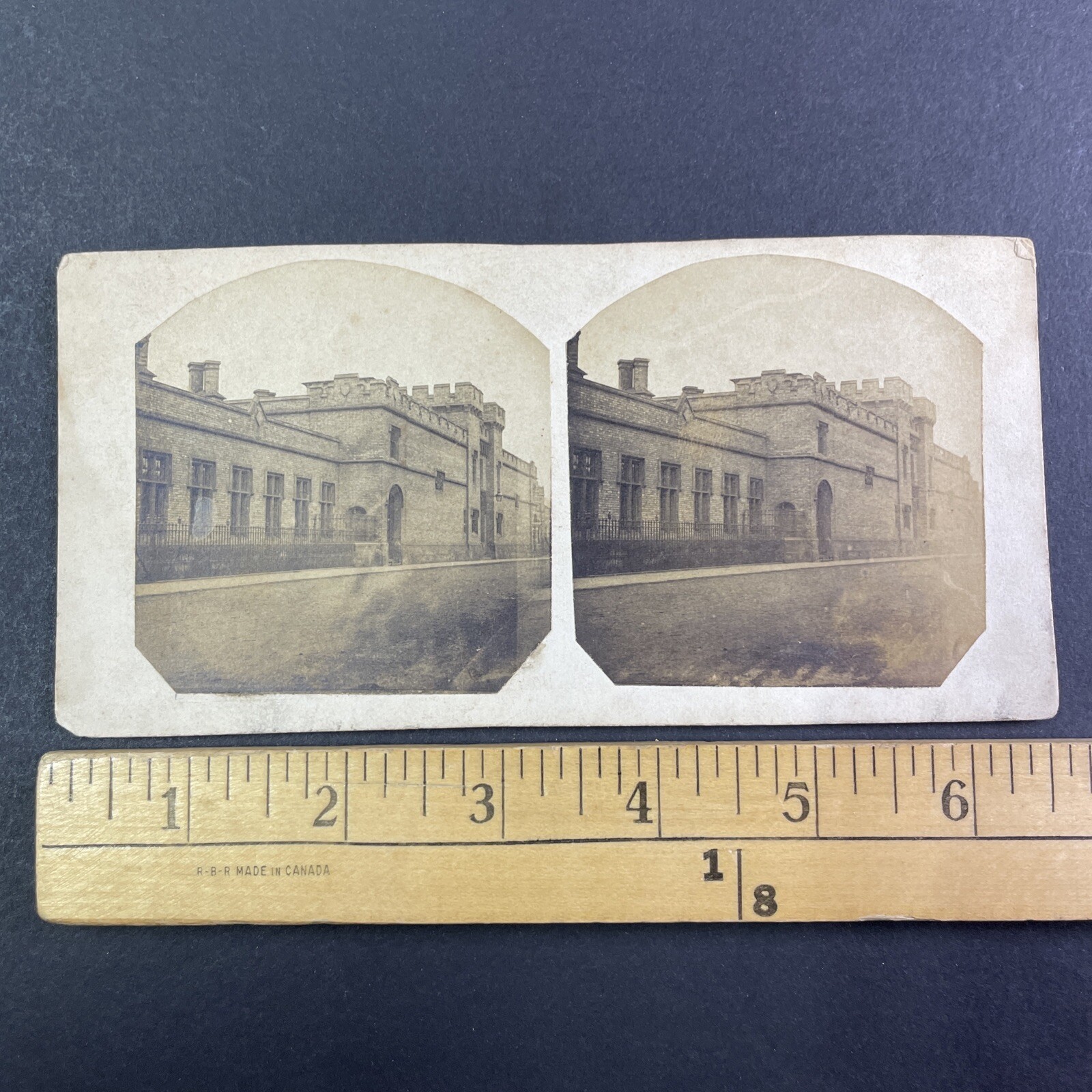 Public Execution Prison Stereoview 1800s Flat Mount Victorian Era