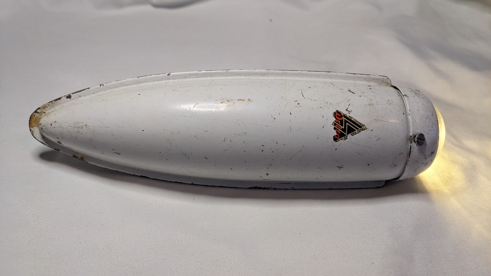 Vintage Original Pre-War Delta Electric Prewar Torpedo Fender Light. Very Good