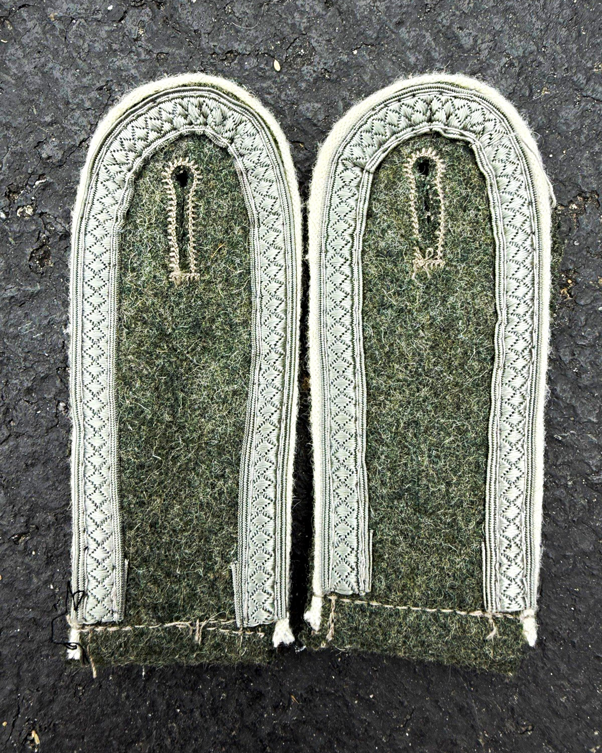 Repro WWII German Wehrmacht NCO unteroffizier shoulder boards feldgrau infantry