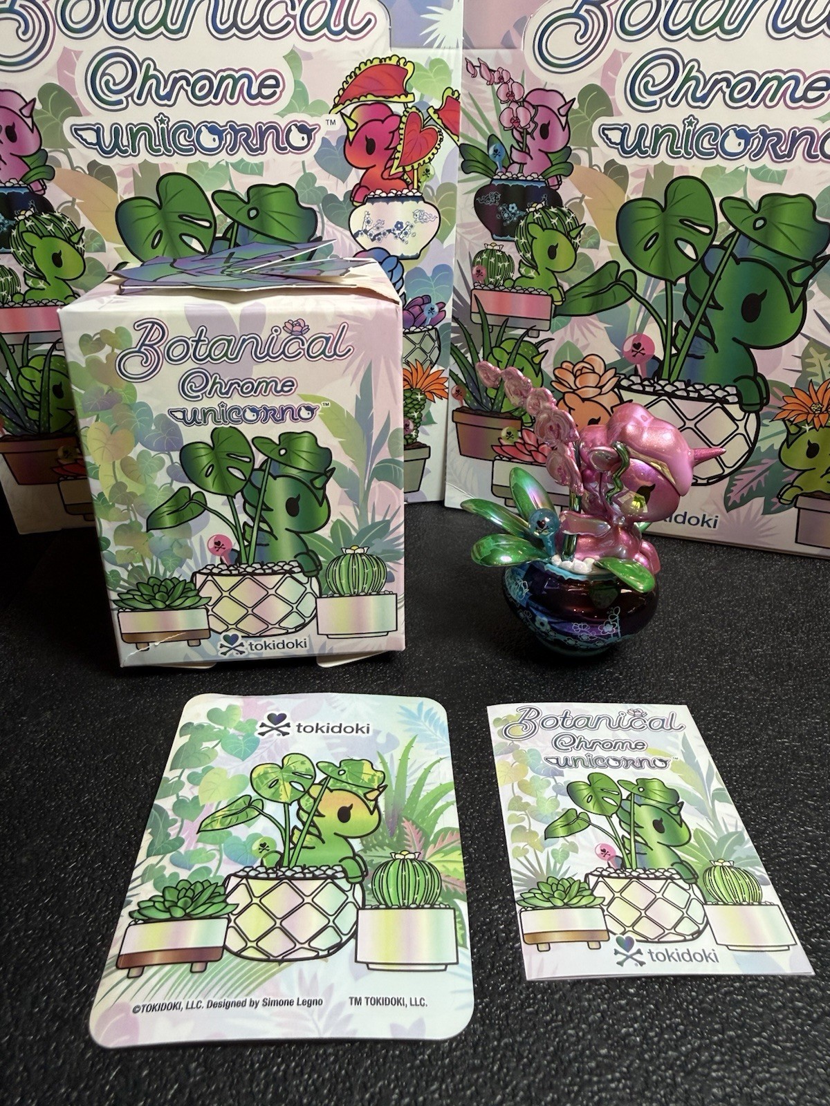 Tokidoki - Botanical Chrome Unicorno - Fuchsia - w/ Box & Sticker (RETAIL $)
