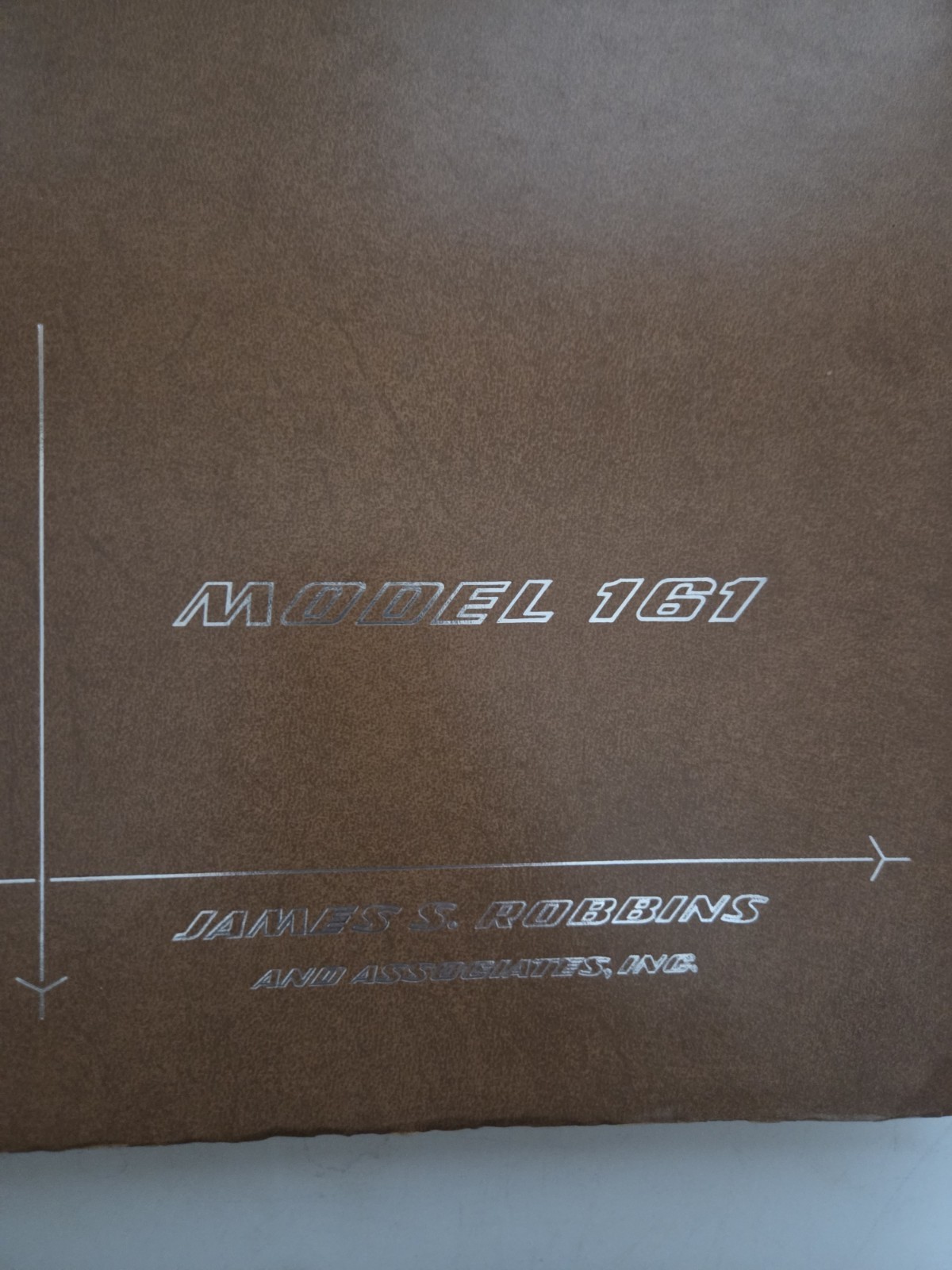 Vintage James S. Robbins Aircraft Manual Model 161