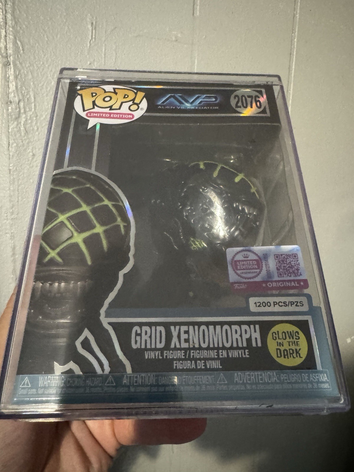Funko Pop Alien vs. Predator Grid Xenomorph Glow in the Dark LE #2076