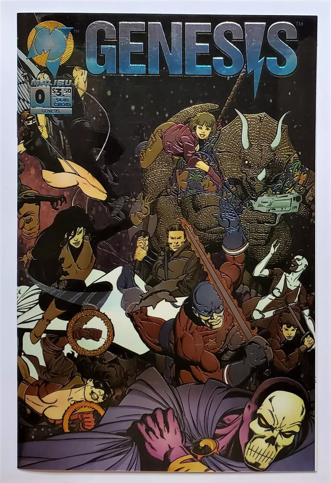 Genesis #0 Wraparound Chromium Cover (Malibu Comics 1993) The Protectors