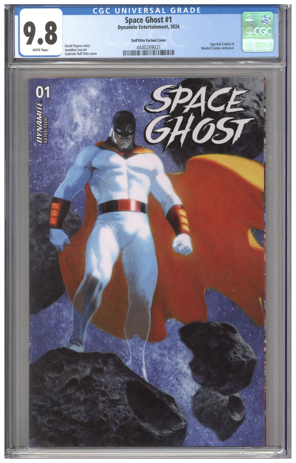 Space Ghost #1 CGC 9.8 Gabriele Dell\'Otto Variant Cover Spectral Comics 2024