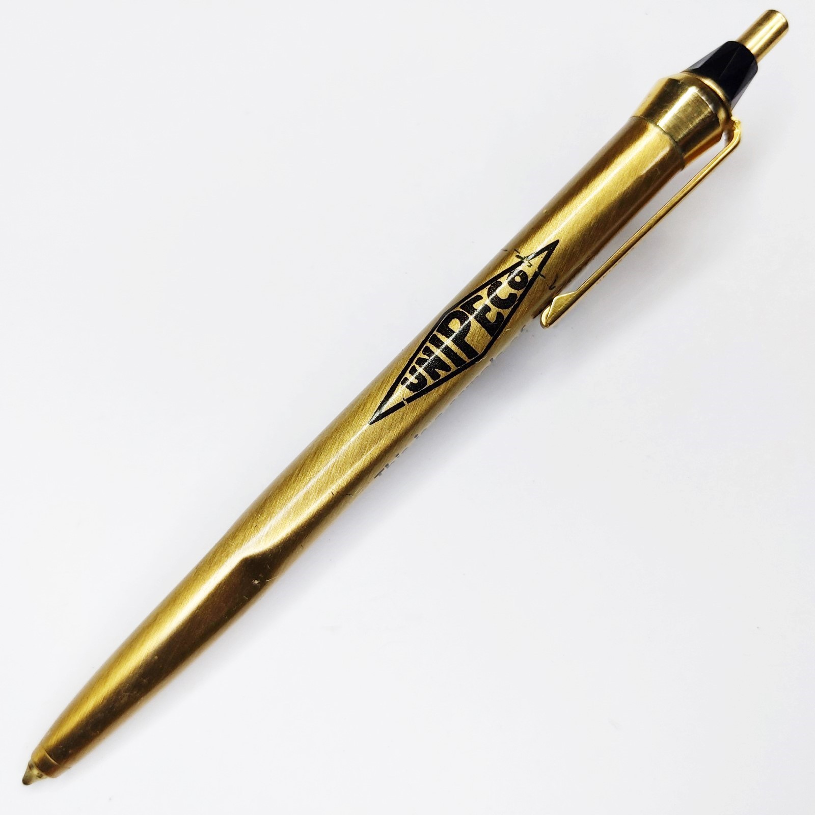c1970s Mt. Vernon, New York UNIPCO Salesman Sample Advertising Pen NY Brass G7