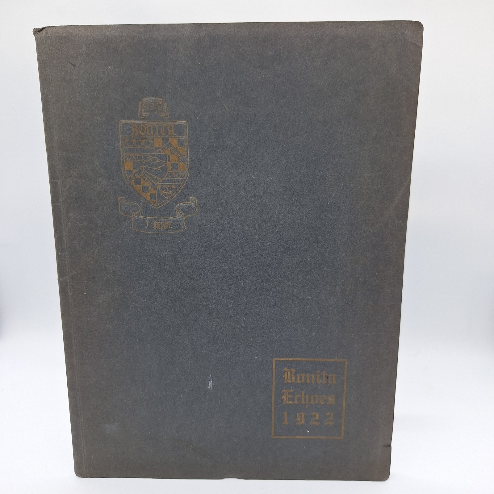 VINTAGE 1922 BONITA HIGH SCHOOL ECHOES YEARBOOK  LA VERNE, SAN DIMAS, CALIFORNIA