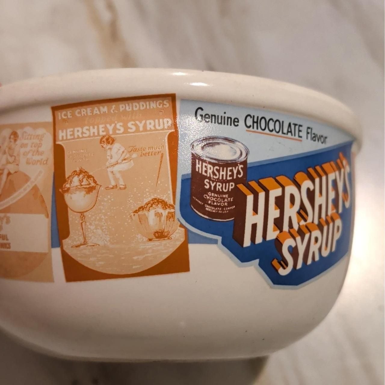 Hershey\'s Syrup Vintage Nostalgic Advertisement Bowl