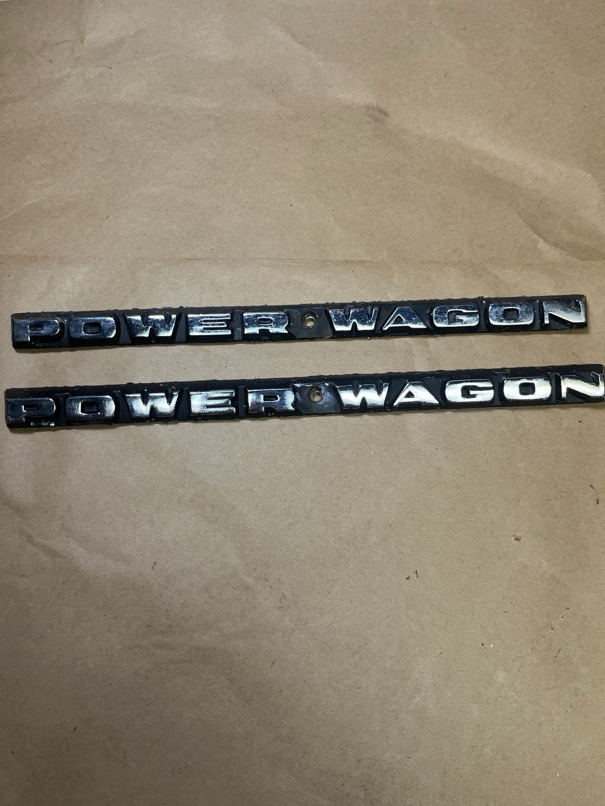 1972-1979 Dodge Power Wagon Hood Emblems 3495698 DODGE POWER WAGON