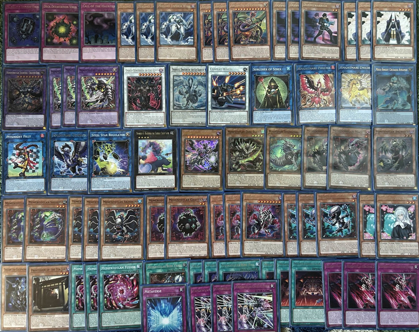 YuGiOh 70 Card Mementoal Tecuhtlica - Combined Creation Mementotlan Deck w/Extra