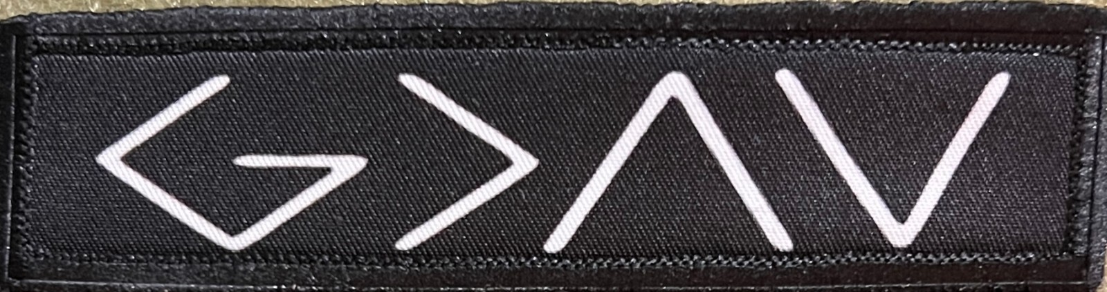 1x4 God is Greater than my Highs and Lows Morale Patch Tactical