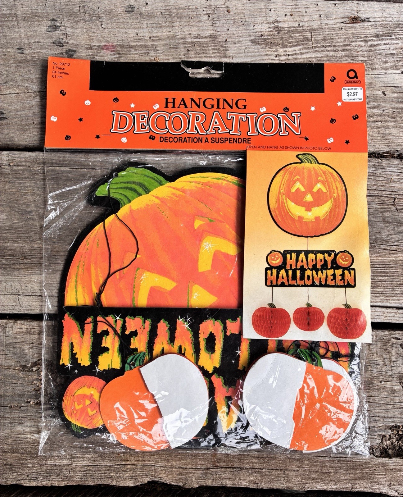 Vintage 1990’s Amscan Halloween Hanging Decoration