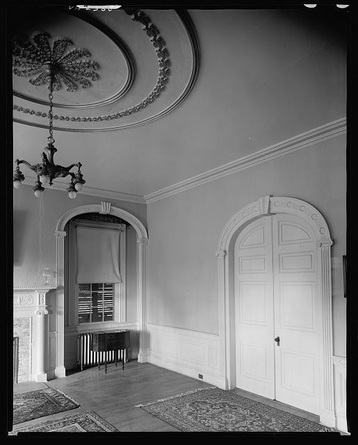 Photo:Danville VA Willow Oaks Interior Doorways Moldings Arches c1930s