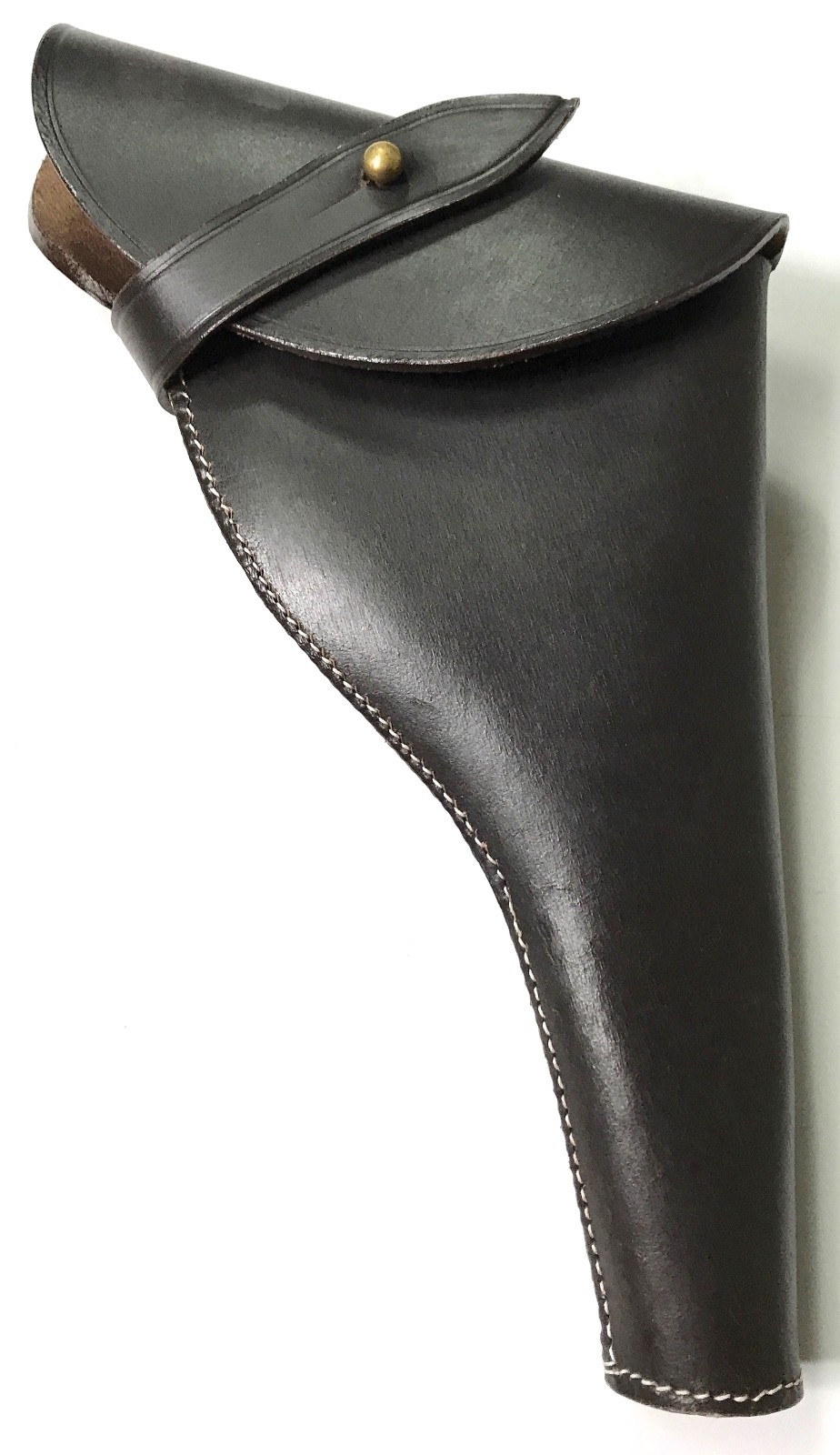 British WWI & WWII .455 Webley Revolver Dark Brown Leather Holster