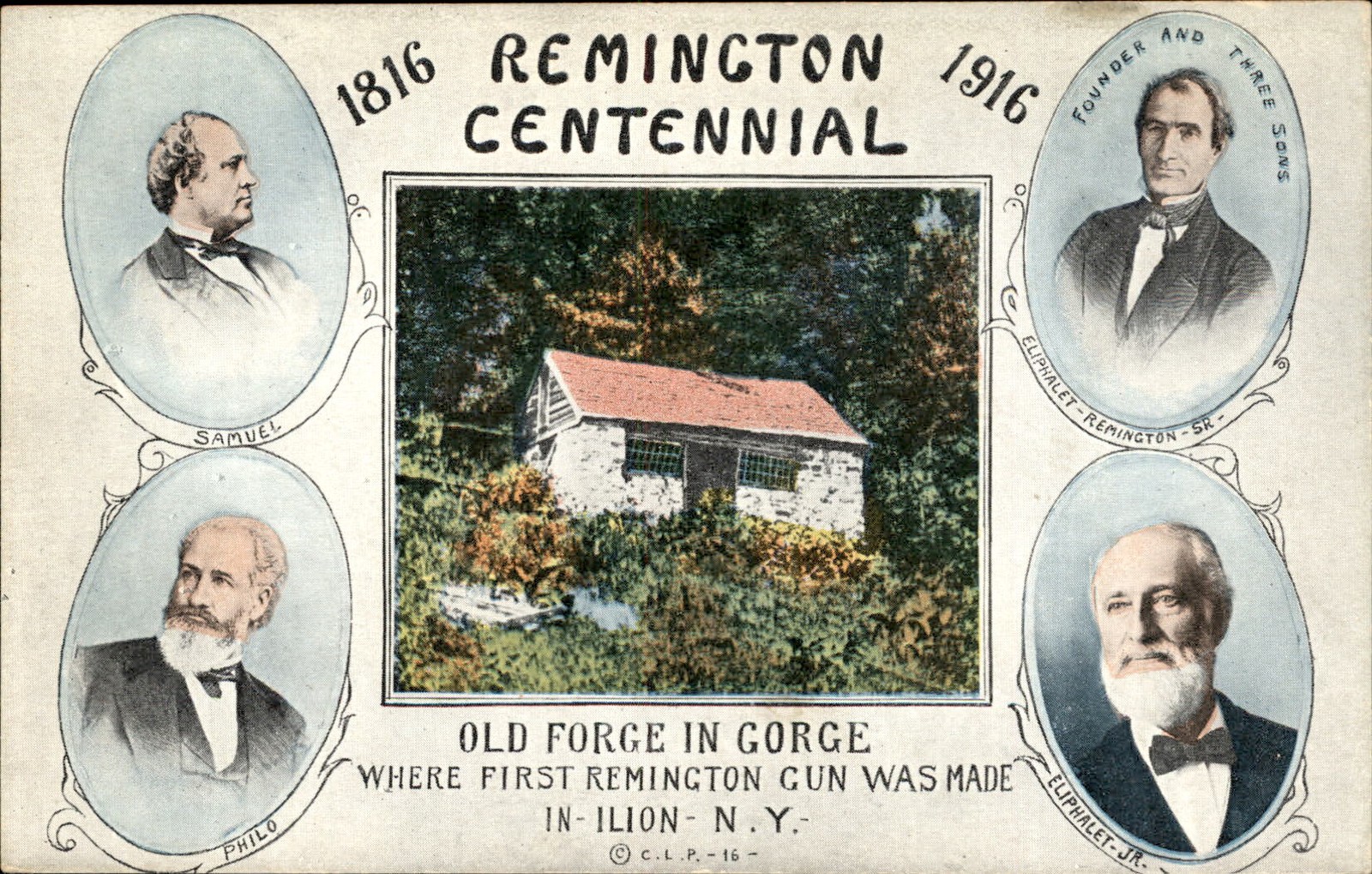Ilion NY Old Forge in Gorge Remington Centennial C. L. P. c1916 Vintage Postcard