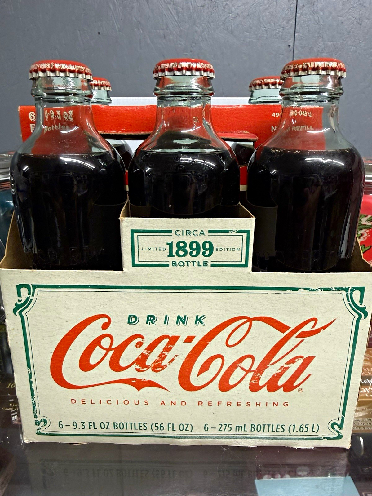 Coca-Cola Circa 1899 Limited Edition 6-Pk Glass Bottles 9.3 oz 2007 Collectible