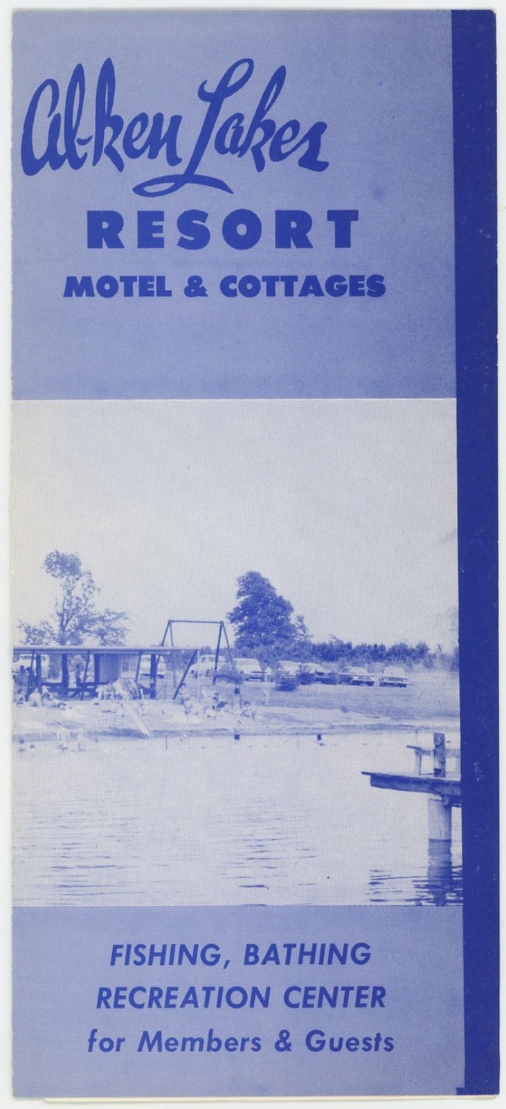 * KILLER * Vintage Pamphlet - Al-ken Lake - Bellefontaine & Indian Lake OH Area