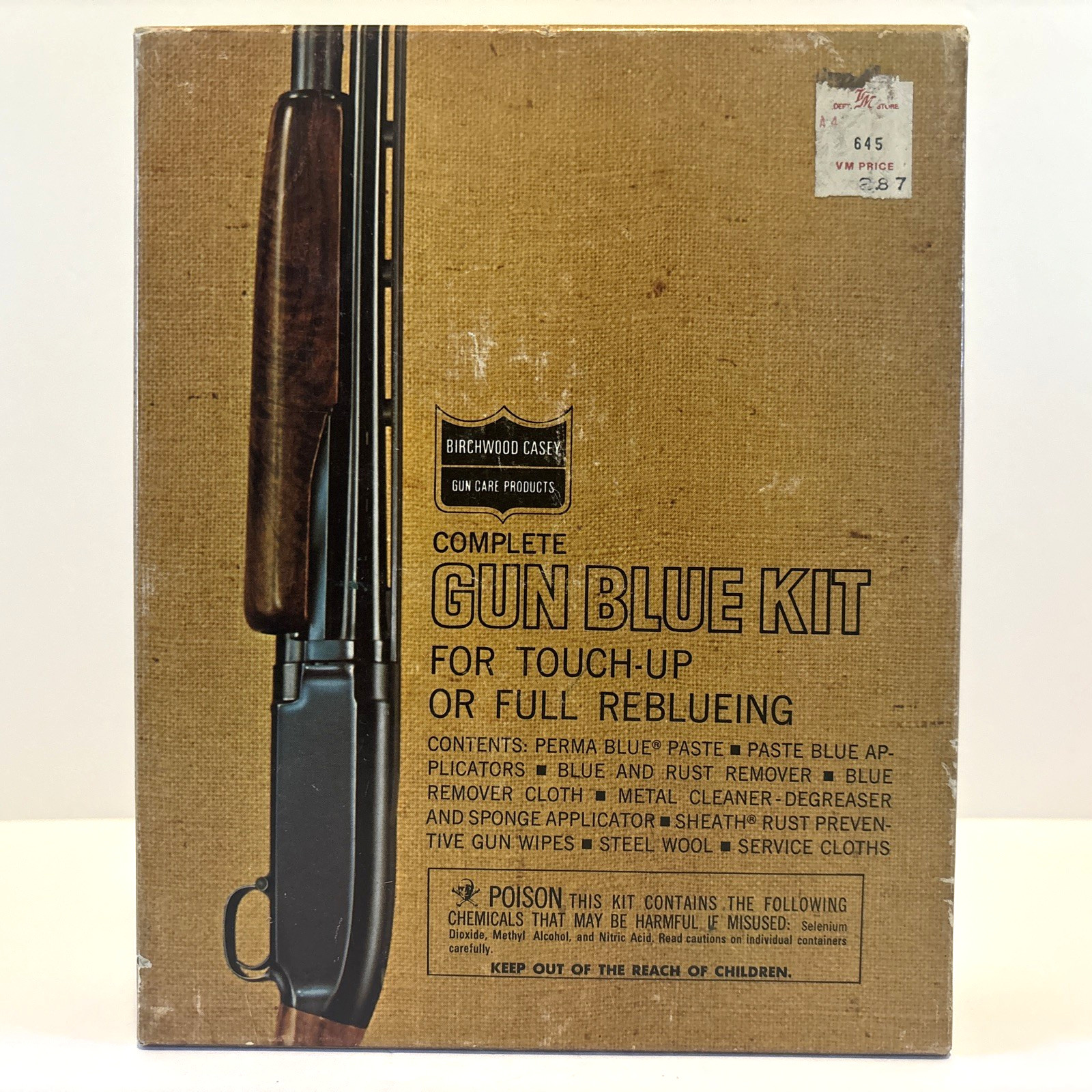 Gun Blue Kit Birchwood Casey Perma Blue New SEALED In Original Box Vintage USA