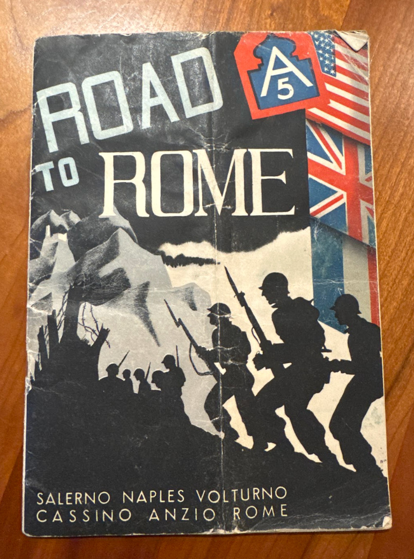 FREE SHIP 1944 5th Army Road to Rome WWII Booklet