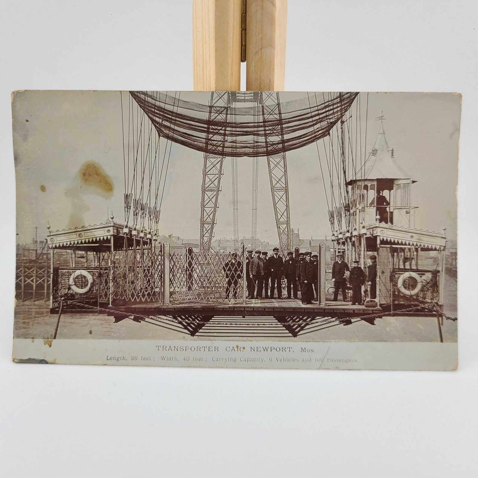 Postcard UK Southeast Wales Newport Transporter Car Bridge 