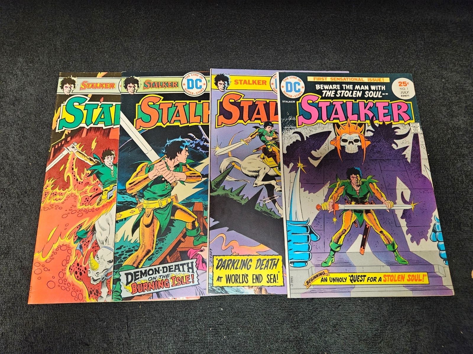 1975 DC COMICS STALKER COMPLETE SET #1-4 VINTAGE HORROR Combine Your Shipping