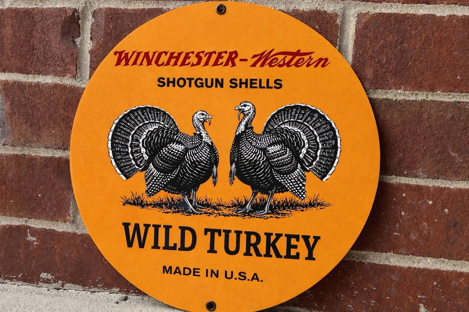 Winchester Western Ammunition Hunting Gun Vintage Style  Metal Sign Wild Turkey