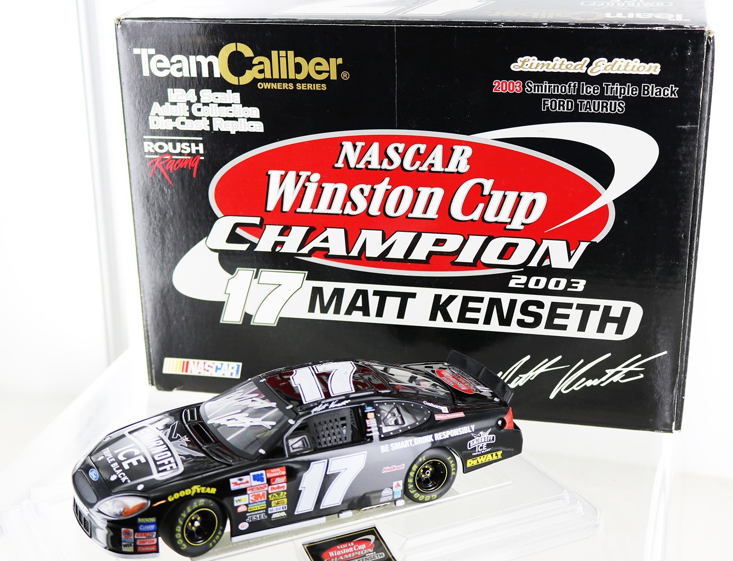 Matt Kenseth 2003  NASCR Winston Cup Champion Smirnoff Ford Taurus. 1-24th Scale
