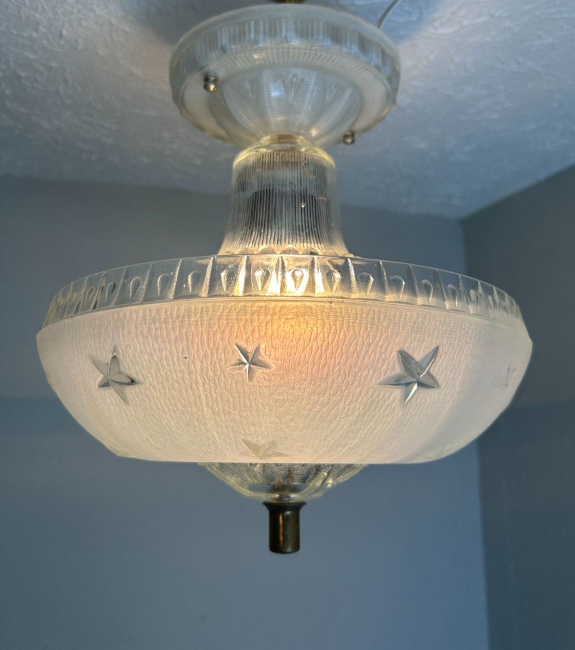 vintage 1930-40\'S flush mount  bedroom  fixture