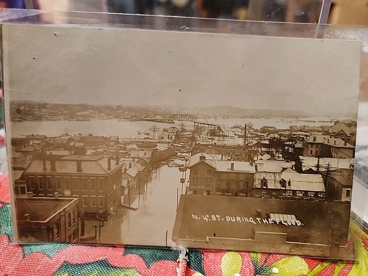 Dayton OH Dayton Homes  Birds Eye View March 26 1913 Flood RPPC