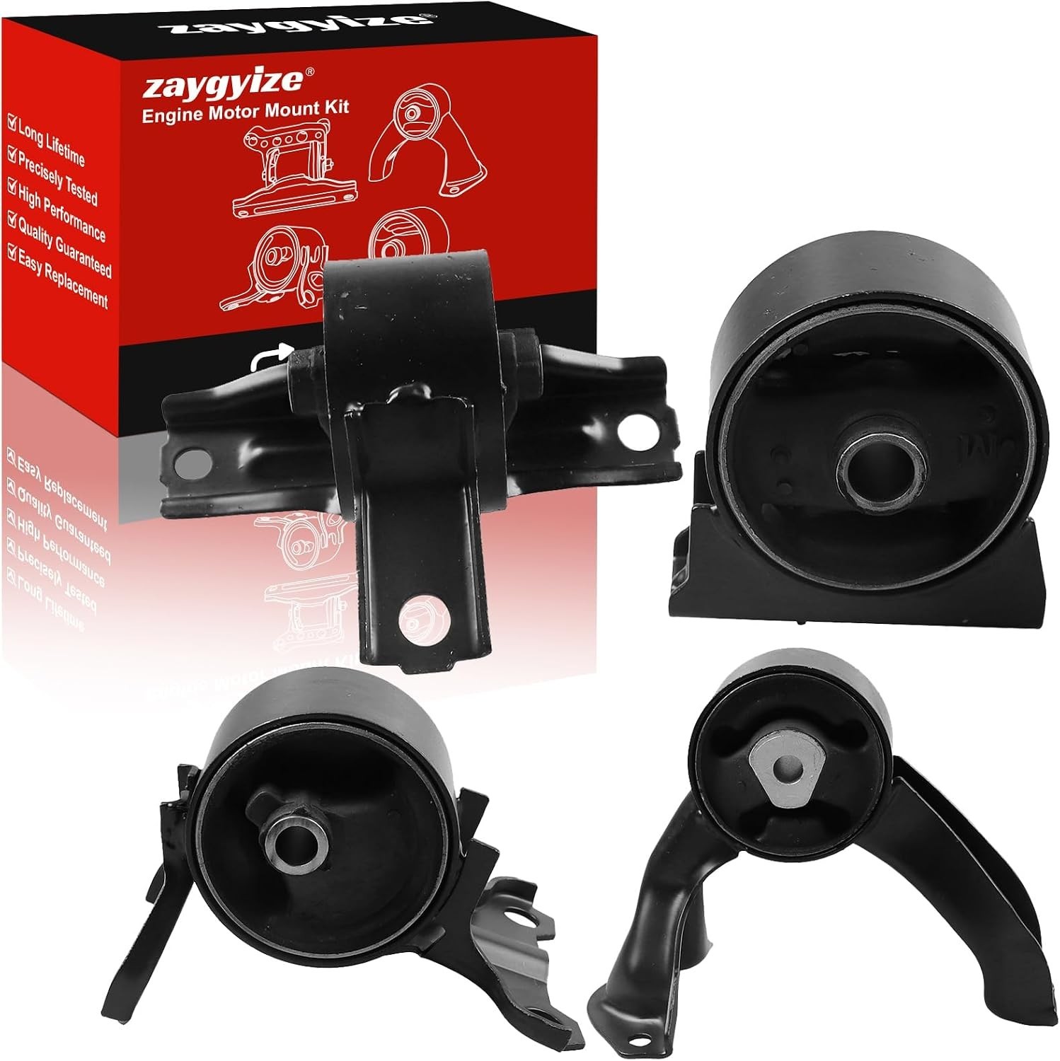 Engine Motor Mount Set Compatible with Jeep Compass & Patriot 2.0L 2.4L 2007~ 20