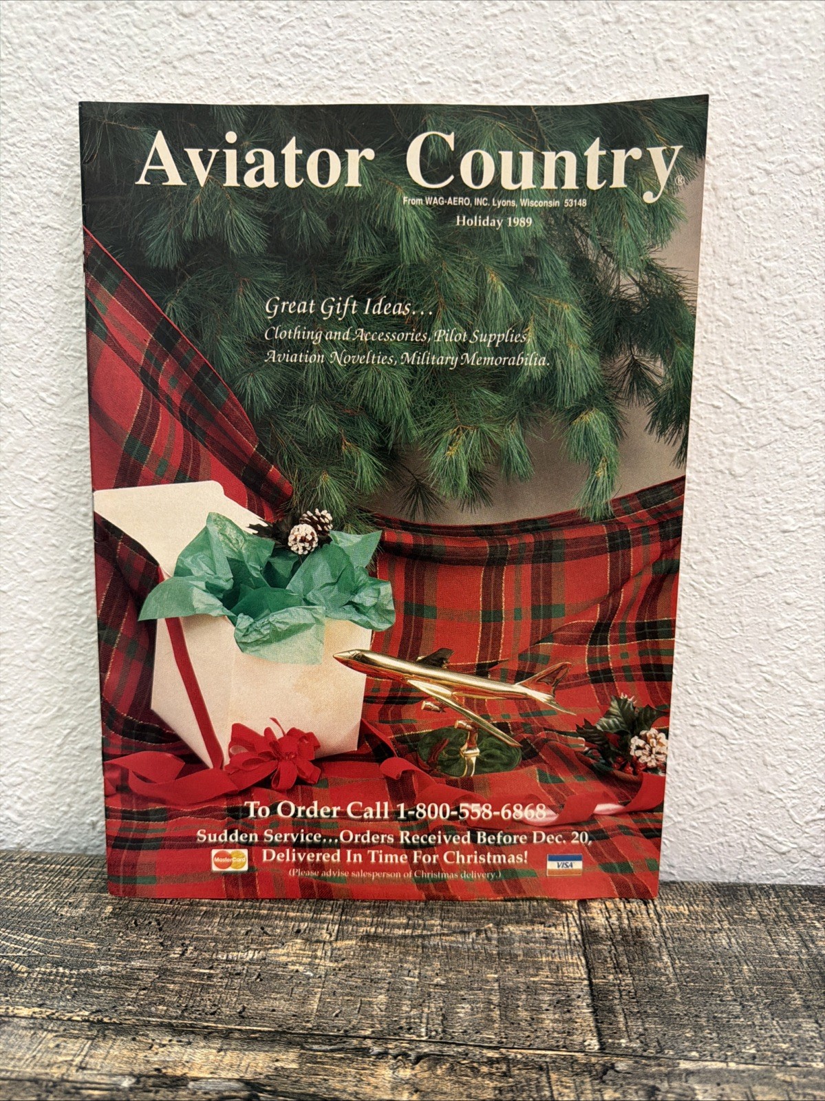 Vintage Aviator Country Holiday 1989 Catalog Wag-Aero Aviation Gifts