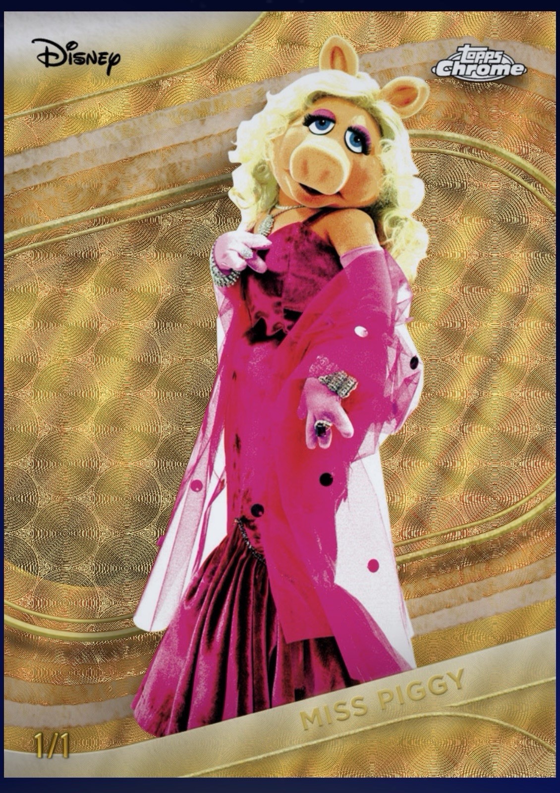 Topps Disney Collect Superfractor 1/1 Miss Piggy Legendary Digital Topps Chrome