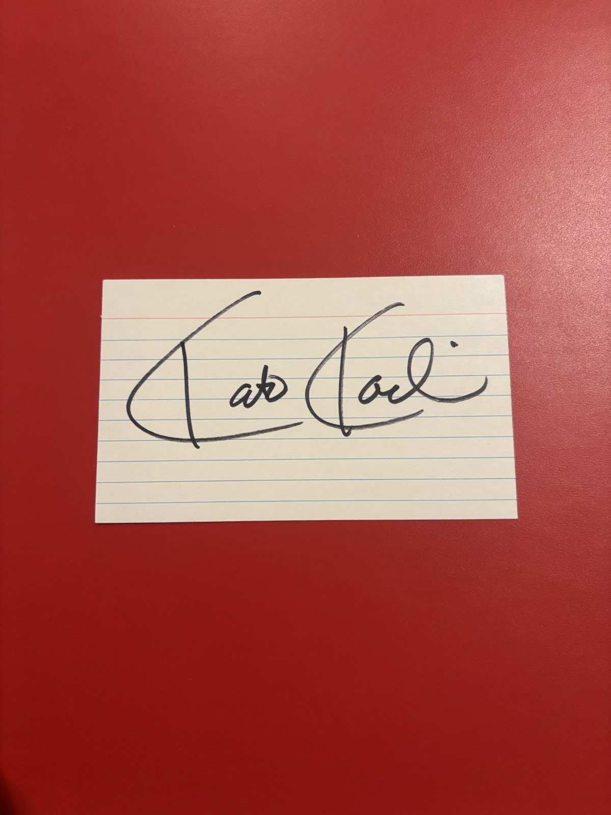 Kato Kaelin Hand Signed Index Card - Reality Star