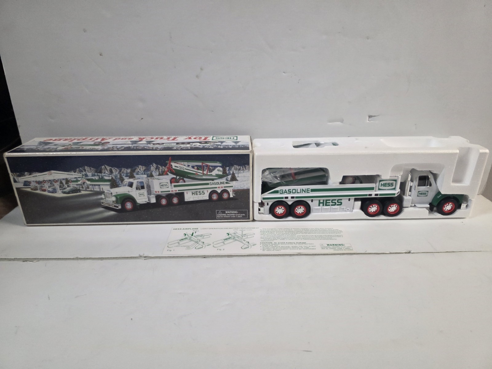 2002 Hess Toy Truck & Airplane Set NOS