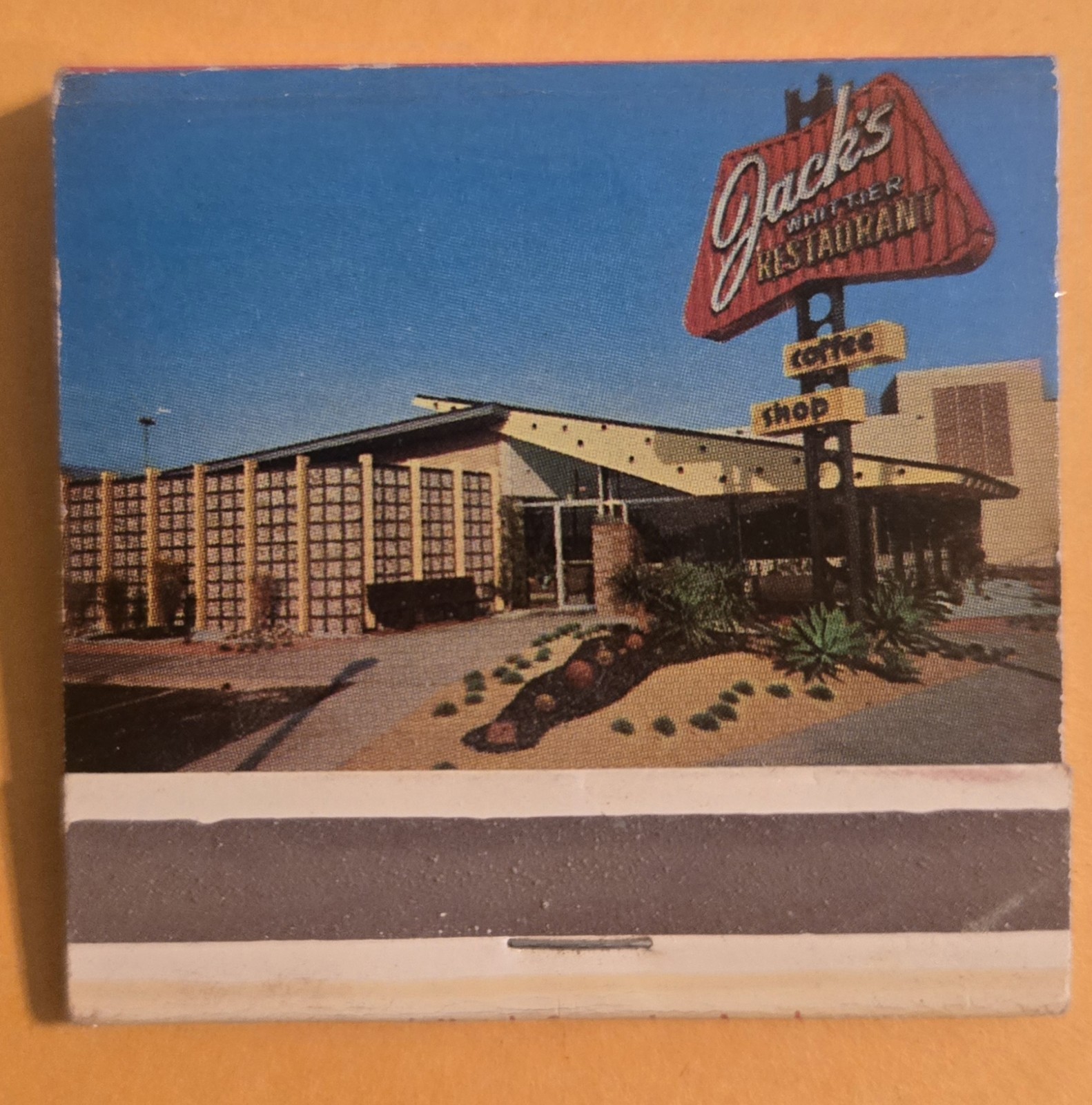 Jack's Beverly Fountain Whittier Blvd California Restaurant Unused Matchbook S26