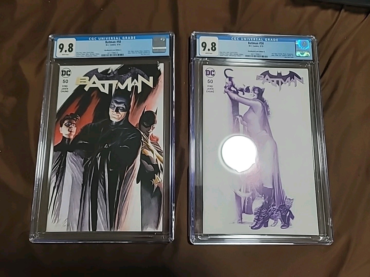 BATMAN #50 ALEX ROSS VARIANT CGC9.8 A& B COVERS