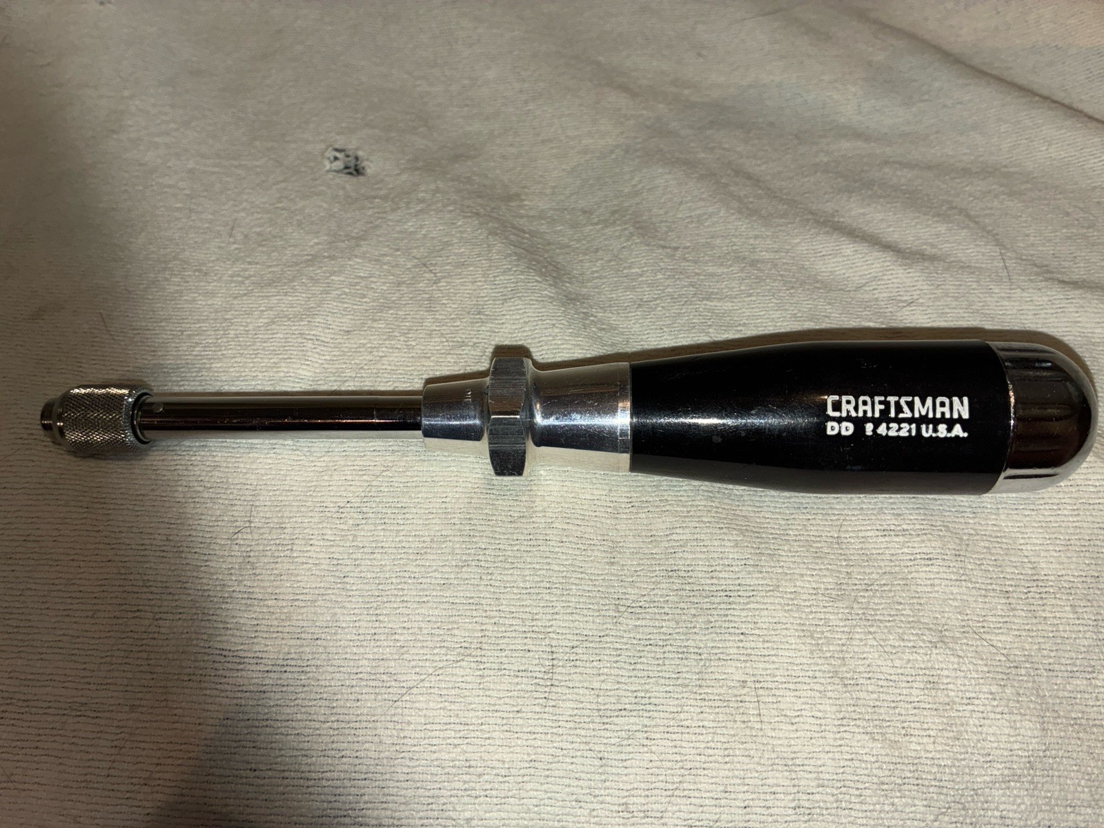Vintage NOS Craftsman MADE IN USA DD 4221 Push Drill Driver with 8 Bits Rare