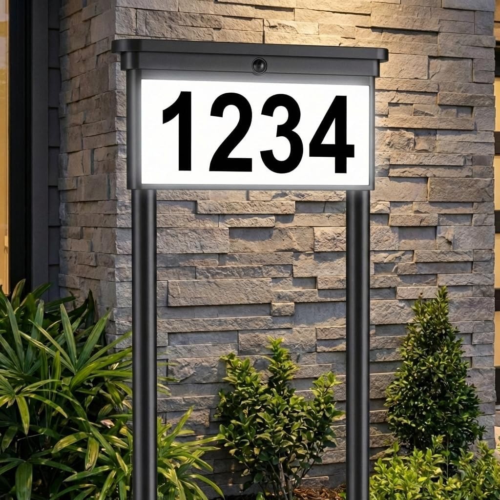 Solar Address Sign for Yard: 29\