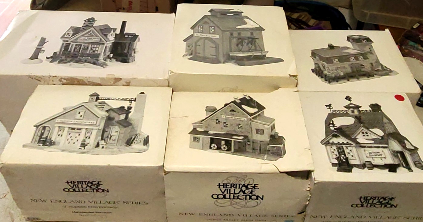 Dept 56  Heritage Village Series Christmas Houses & Accessories LOT