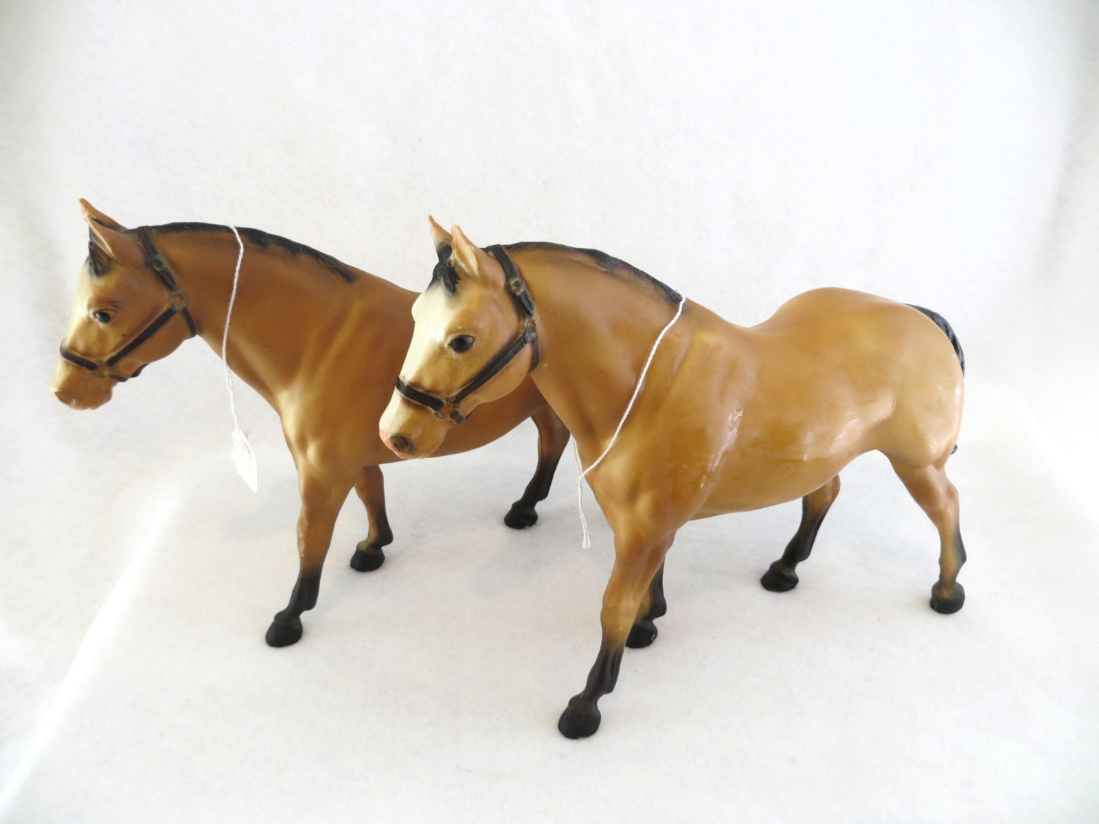 2 -- Vintage Breyer Horses 1970-80's Two-Bits Matte Buckskin Quarter Horse #98