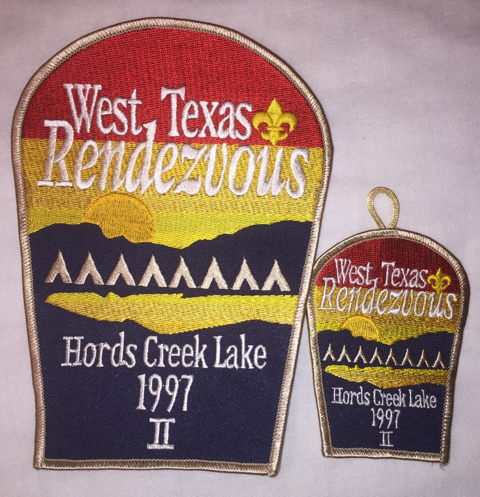 1997 West Texas Rendezvous Pocket and Jacket PAtch Mint MC4