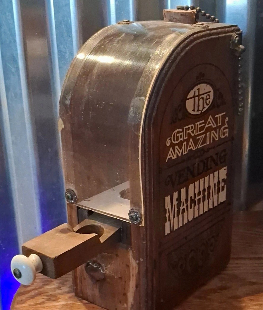 The Great Amazing Vending Machine Wooden Countertop Collectible Since 1920